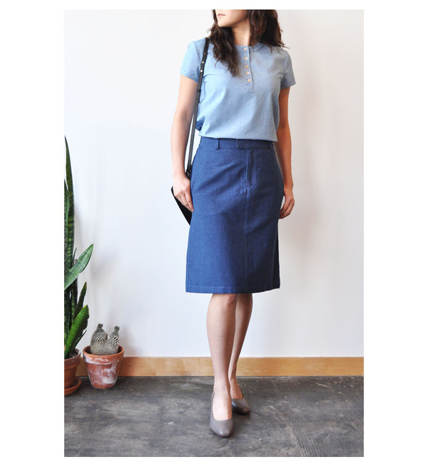 A.P.C. Indigo Jupe Standard Skirt A.P.C. Indigo Jupe Standard Skirt