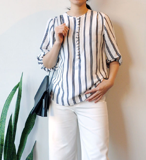 Apiece Apart Black Stripe Nueva Augustina Tunic Apiece Apart Black Stripe Nueva Augustina Tunic