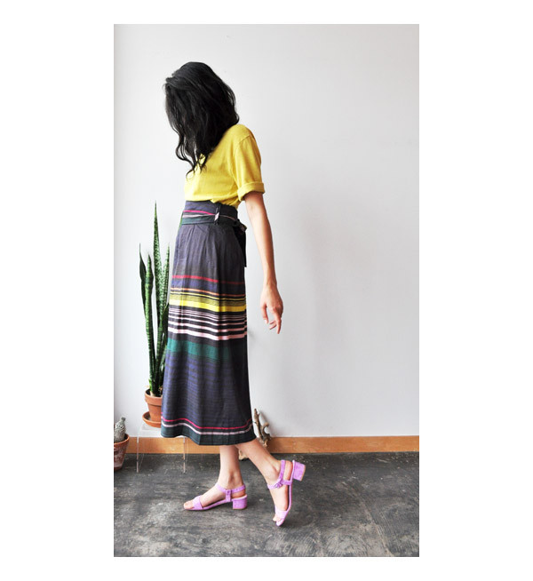 Apiece Apart Night Lights Stripe Baja Tie Waist Culotte Apiece Apart Night Lights Stripe Baja Tie Waist Culotte