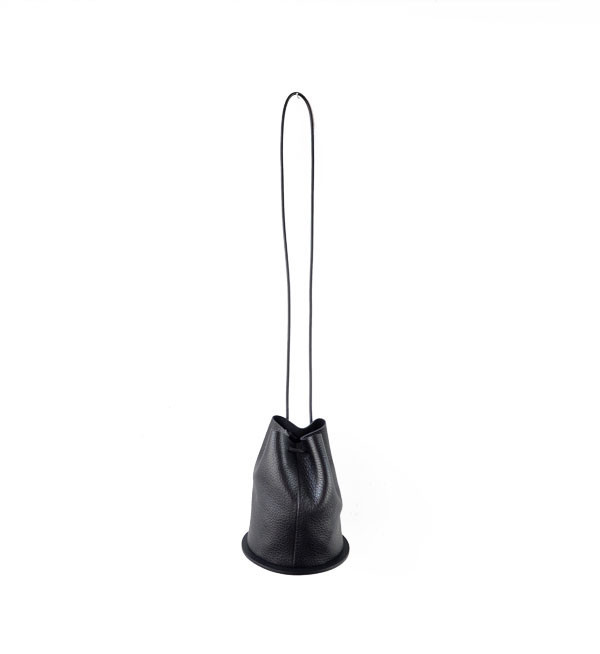 Building Block Pebbled Black Disc Bag Building Block Pebbled Black Disc Bag