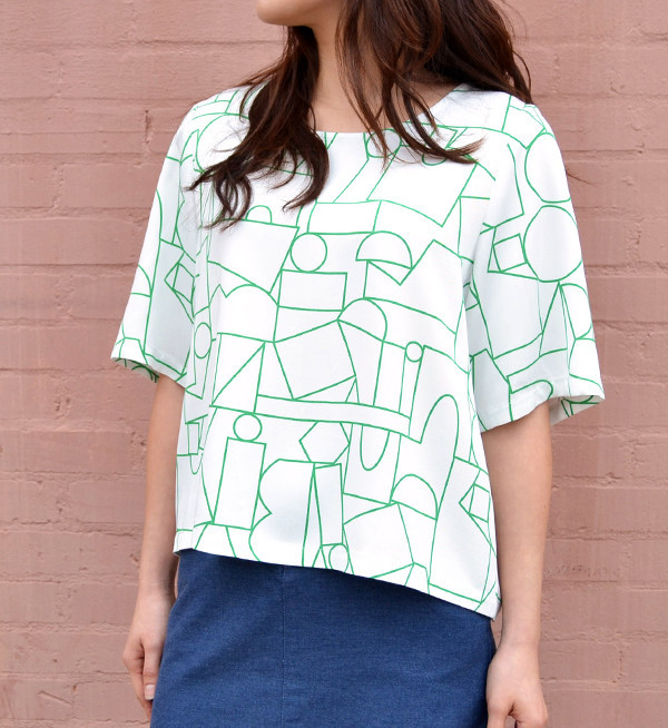 Dusen Dusen Blockhead Green Big Tee Dusen Dusen Blockhead Green Big Tee