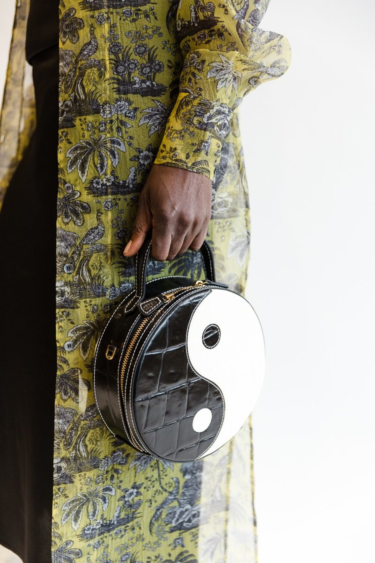 Staud Yin Yang Bag - Black / Cream 