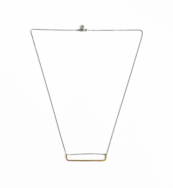 Fay Andrada Silver & Brass Lautta Necklace Fay Andrada Silver & Brass Lautta Necklace