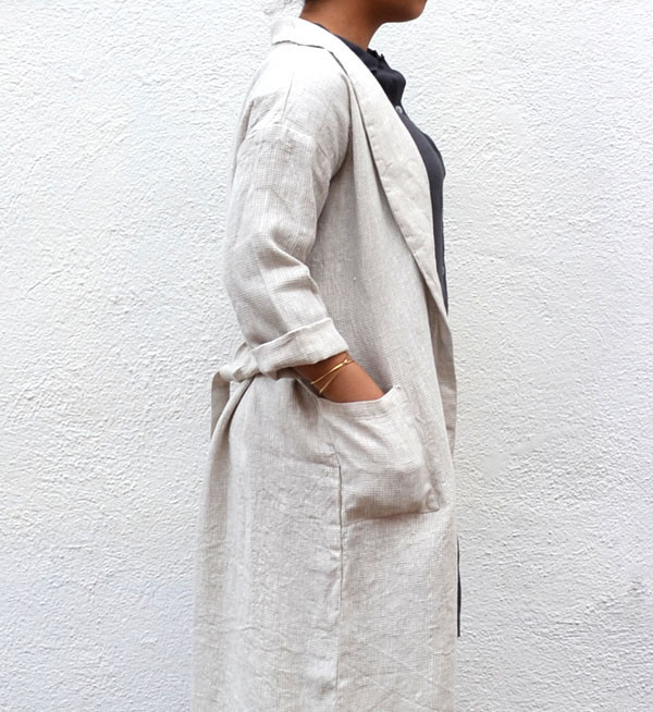 Fog Linen Natural Mia Bathrobe Fog Linen Natural Mia Bathrobe