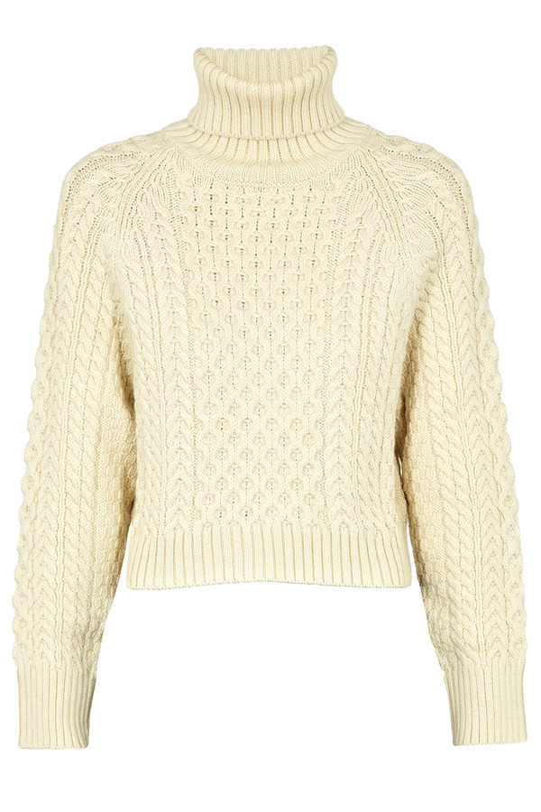 Apiece Apart Carrine Cream Cropped Rollneck Jumper Apiece Apart Carrine Cream Cropped Rollneck Jumper