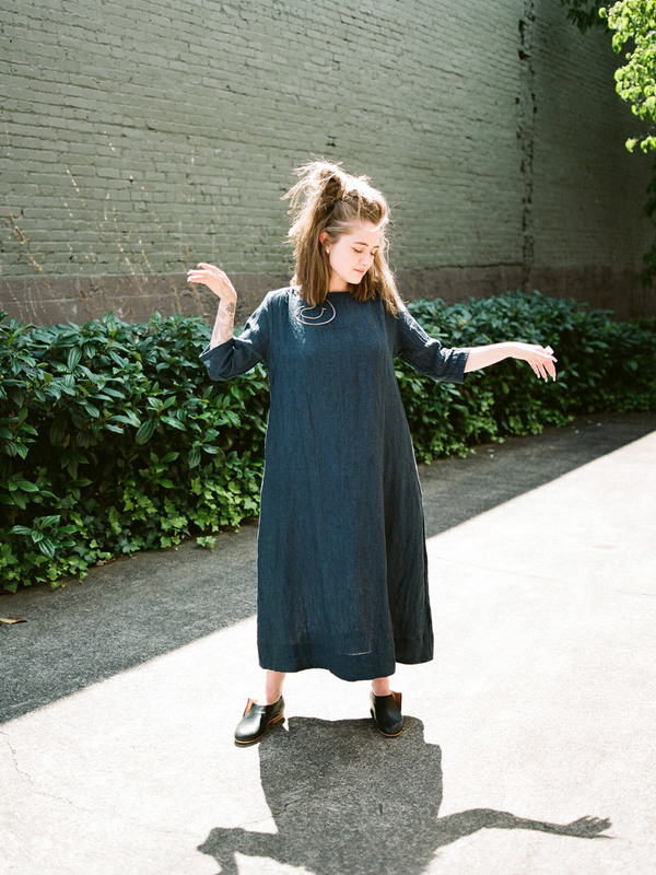 Sunja Link Gathered Back Yoke Dress Sunja Link Gathered Back Yoke Dress