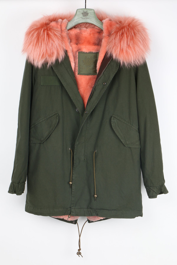 Mr & Mrs Italy Canvas Fur-Trimmed Parka Mr & Mrs Italy Canvas Fur-Trimmed Parka