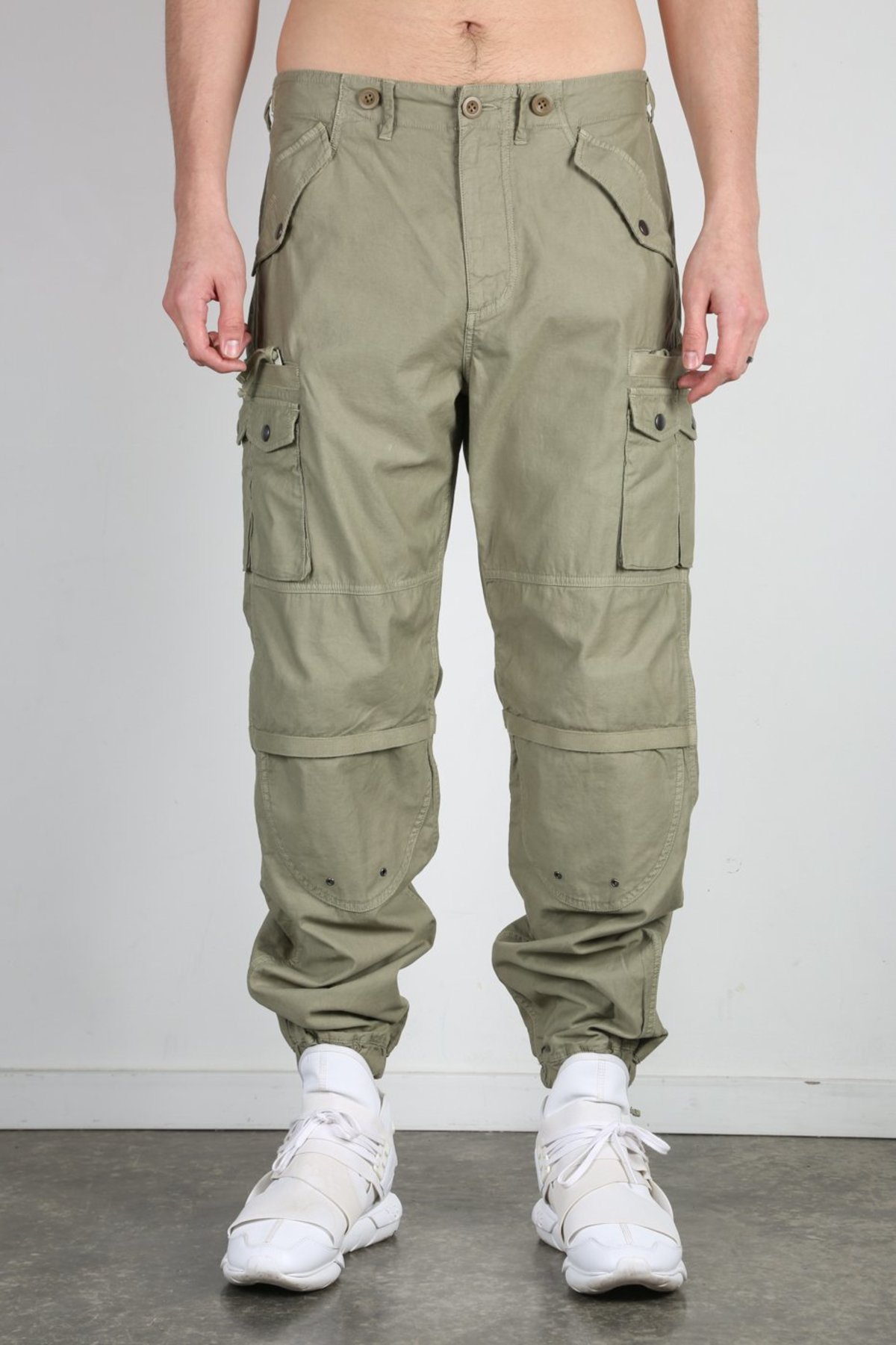 john elliott cargo pants olive