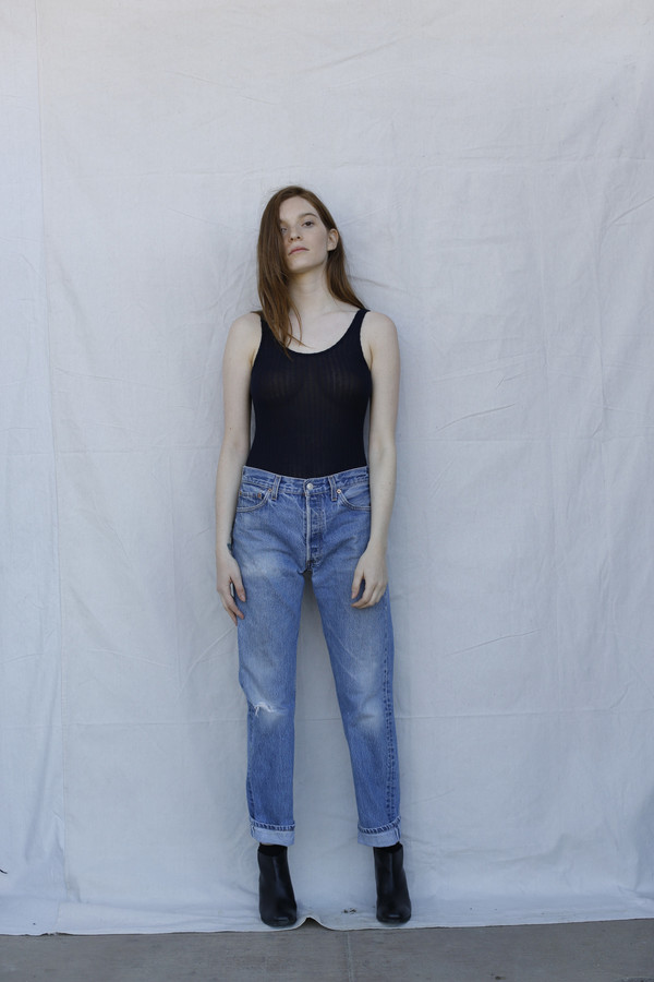 Calder Blake Bianca Variegated Brushed Rib Bodysuit Calder Blake Bianca Variegated Brushed Rib Bodysuit
