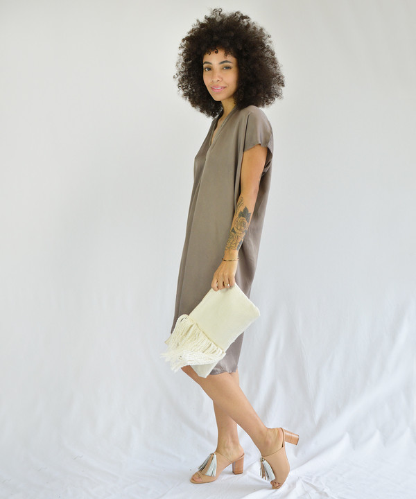 Miranda Bennett Olive Everyday Dress Miranda Bennett Olive Everyday Dress