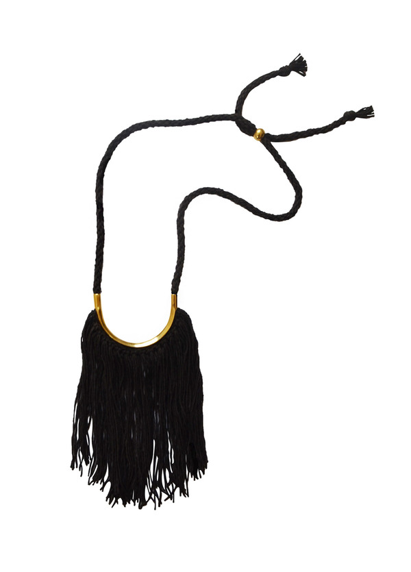 Erin Considine Lunate Fringe Necklace Brass Erin Considine Lunate Fringe Necklace Brass