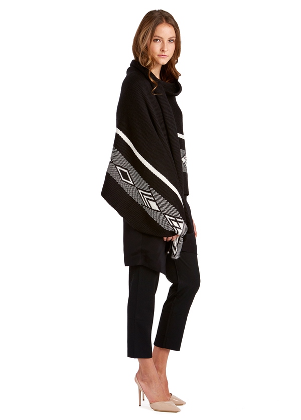 Voz Black Diagonal Shawl Voz Black Diagonal Shawl