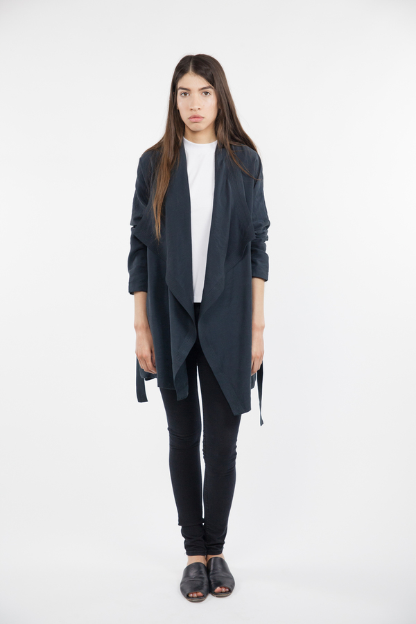 Just Female Molly Short Trench - Black Just Female Molly Short Trench - Black