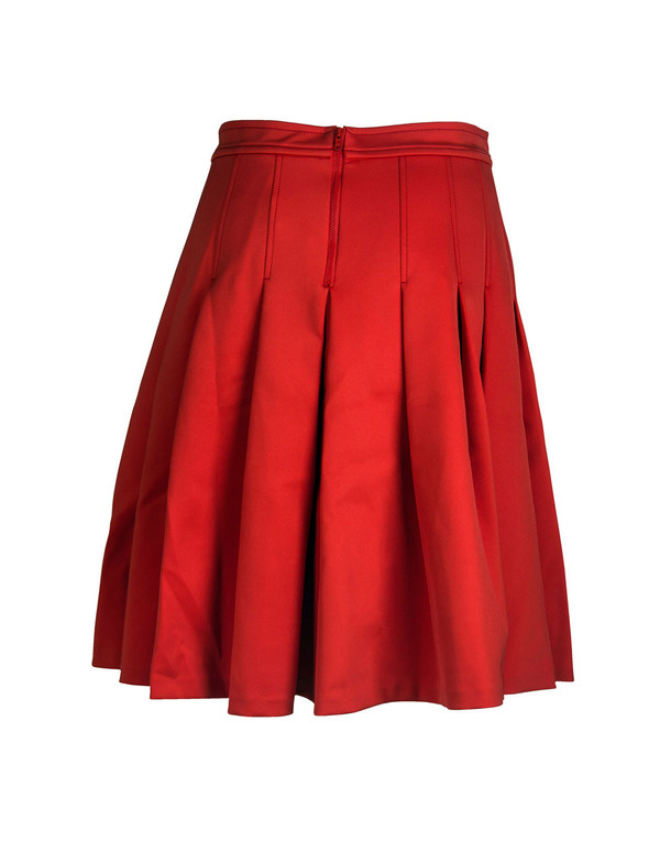Tracy Reese - Short Red Pleat Skirt Tracy Reese - Short Red Pleat Skirt
