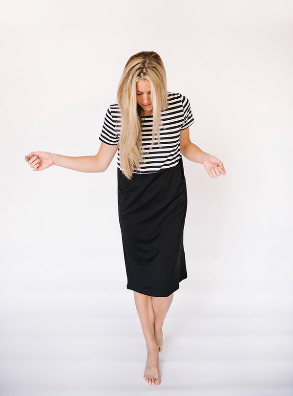 Hailey & Co Striped Pocket Dress Hailey & Co Striped Pocket Dress