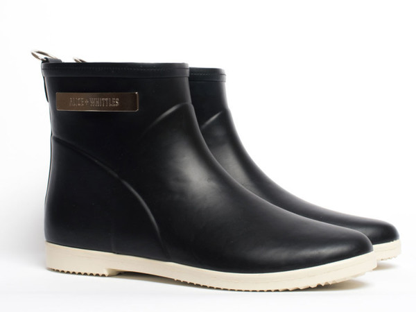 Black + White Ankle Rain Boot Black + White Ankle Rain Boot