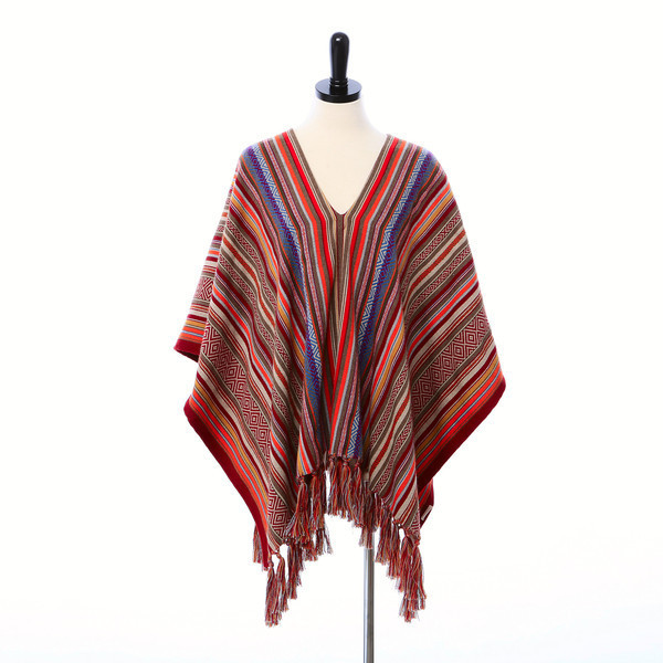 Stick & Ball Blanket Stripe Poncho Stick & Ball Blanket Stripe Poncho
