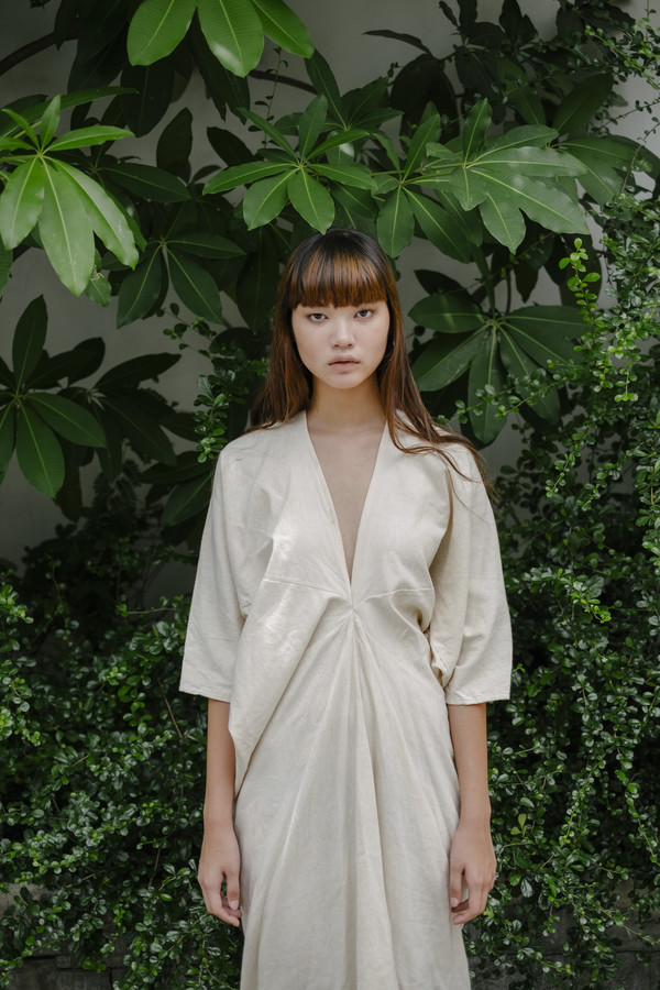 Seeker Studios Long Kaftan Dress - Natural Seeker Studios Long Kaftan Dress - Natural