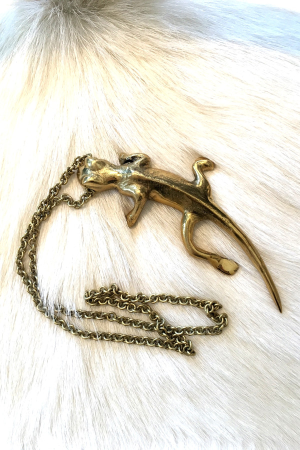 Gecko Reptile Necklace Gecko Reptile Necklace
