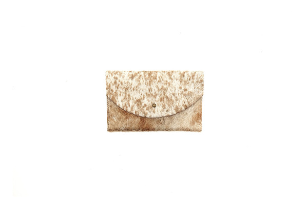 Primecut CARAMEL SPECKLED PASSPORT CLUTCH Primecut CARAMEL SPECKLED PASSPORT CLUTCH