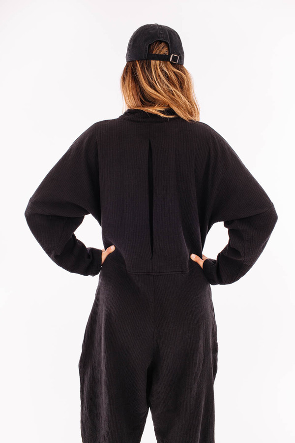 Black Crane Quilted Jumper Black Crane Quilted Jumper