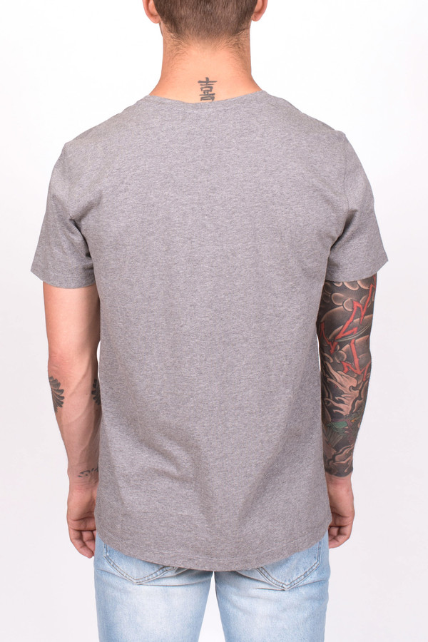 Men's Maison Kitsune Tricolor Fox Patch Tee Men's Maison Kitsune Tricolor Fox Patch Tee