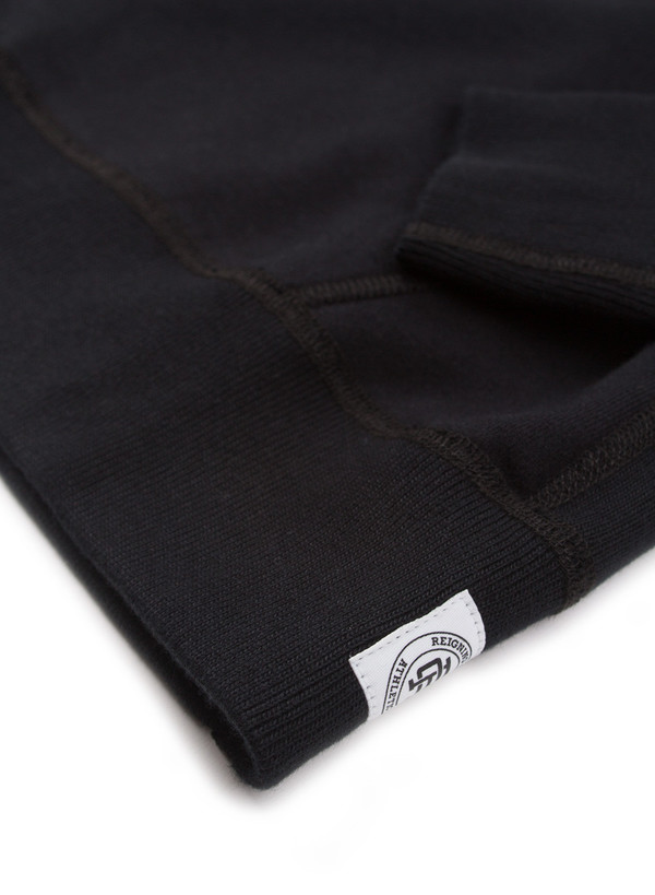 Reigning Champ Midweight Pullover Hoodie Black Reigning Champ Midweight Pullover Hoodie Black