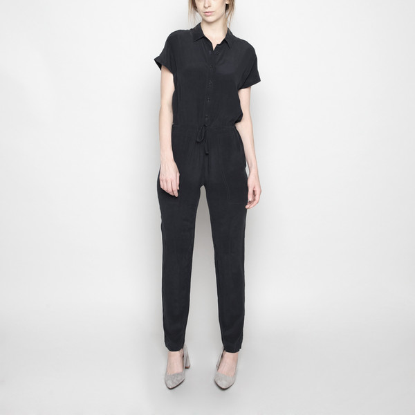 7115 by Szeki Silk Jumpsuit FW16 - Black 7115 by Szeki Silk Jumpsuit FW16 - Black