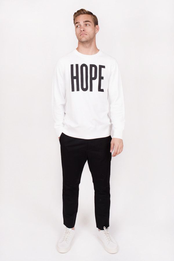 Men's Hope Hector Sweater White Men's Hope Hector Sweater White