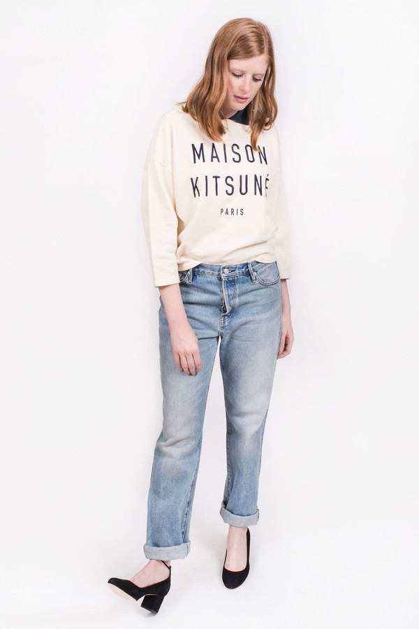 Maison Kitsune Polo Cropped Sweatshirt Maison Kitsune Polo Cropped Sweatshirt
