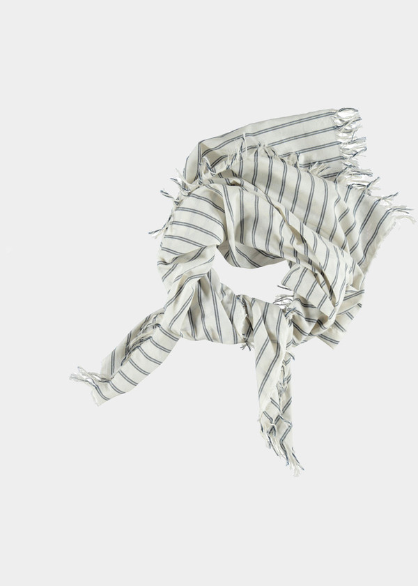 Study NY Blue Stripe Square Scarf Study NY Blue Stripe Square Scarf