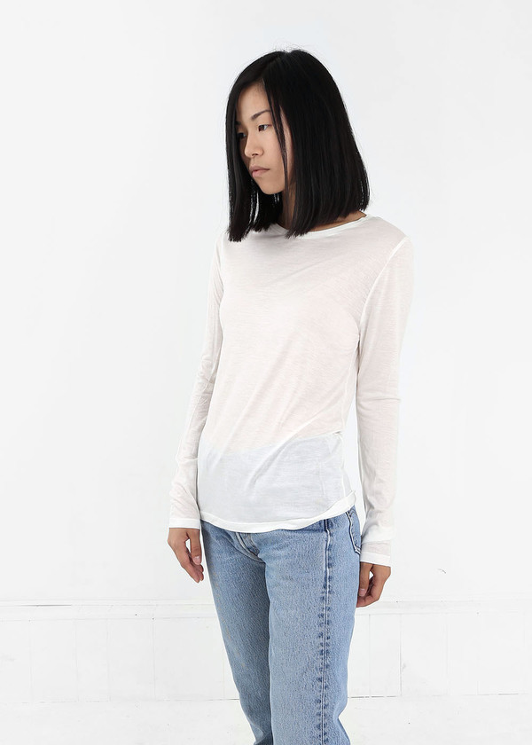 Baserange Off White Long Sleeve Tee Baserange Off White Long Sleeve Tee