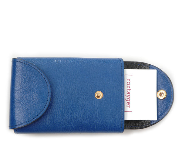 I Ro Se Blue Fold Card Case I Ro Se Blue Fold Card Case