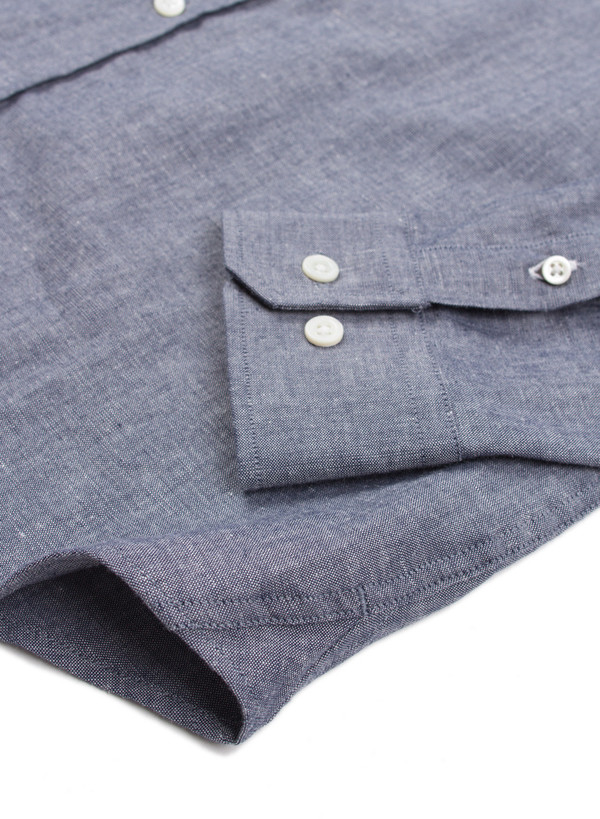 Men's Norse Projects Benno Grandad Slub LS Indigo Men's Norse Projects Benno Grandad Slub LS Indigo
