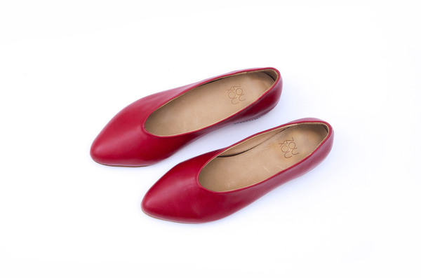 zou xou Glove Flat in Lipstick zou xou Glove Flat in Lipstick