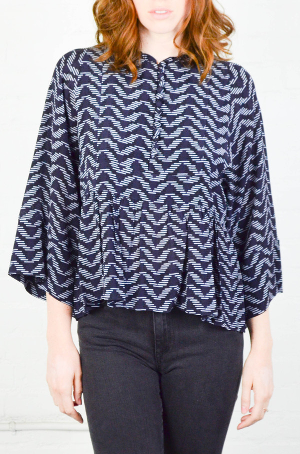 Apiece Apart Thousand Waves Mesa Drape Blouse Apiece Apart Thousand Waves Mesa Drape Blouse