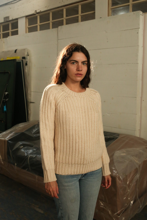 Objects Without Meaning Rib Sweater, Oat Objects Without Meaning Rib Sweater, Oat