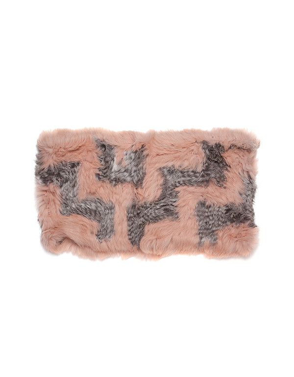 C/FAN SOFIE INFINITY COWL DUSTY PINK/GREY C/FAN SOFIE INFINITY COWL DUSTY PINK/GREY