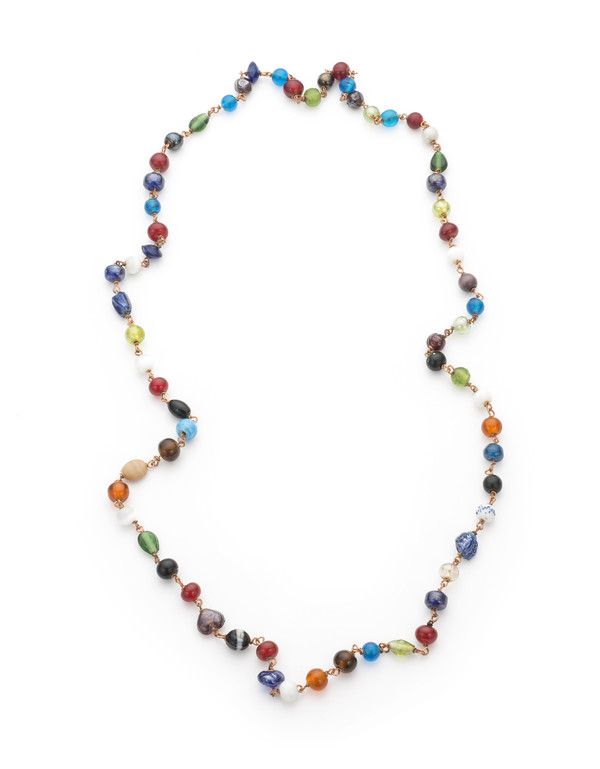 MURANO GLASS BEADED NECKLACE MURANO GLASS BEADED NECKLACE
