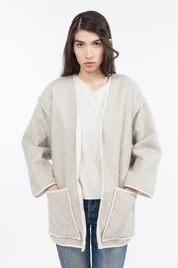 Objects Without Meaning Kimono Jacket - Oatmeal Objects Without Meaning Kimono Jacket - Oatmeal