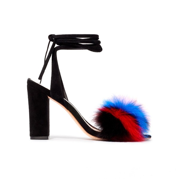 LOEFFLER RANDALL Nicolette Fur Sandal LOEFFLER RANDALL Nicolette Fur Sandal