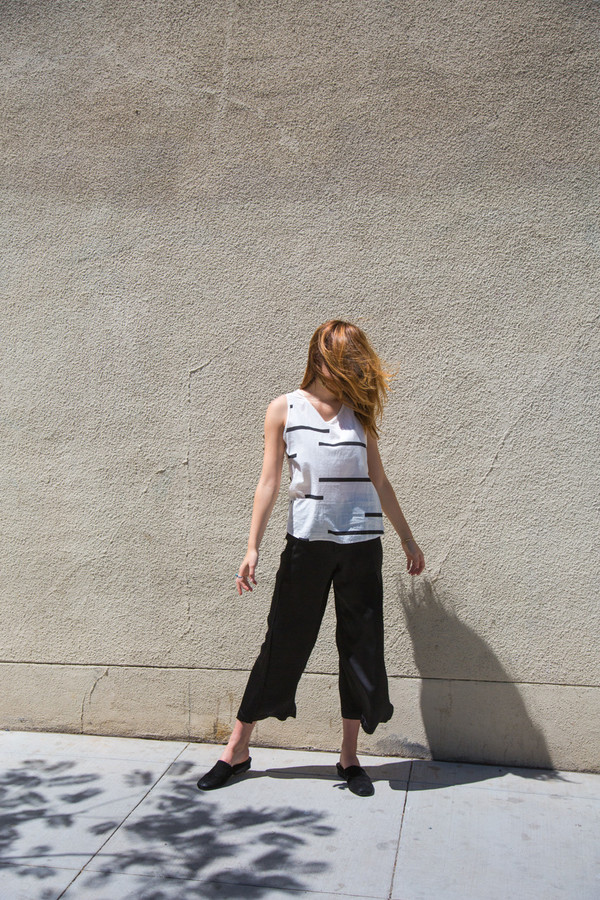 Uzi NYC uzi broken stripe tank Uzi NYC uzi broken stripe tank