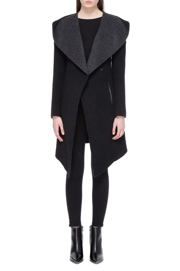 Mackage Joslyn Wool Coat I Black Charcoal Mackage Joslyn Wool Coat I Black Charcoal