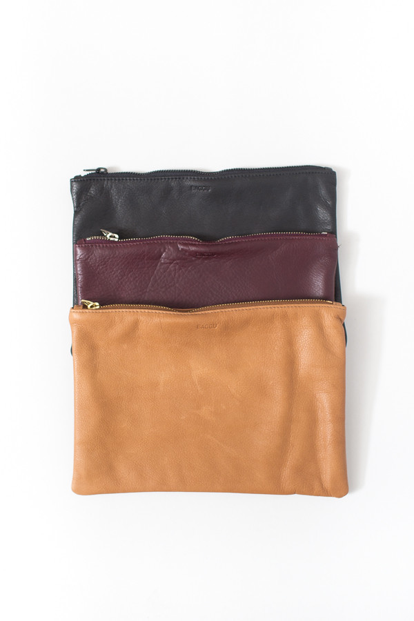 Baggu Medium Flat Pouch / Oxblood Baggu Medium Flat Pouch / Oxblood