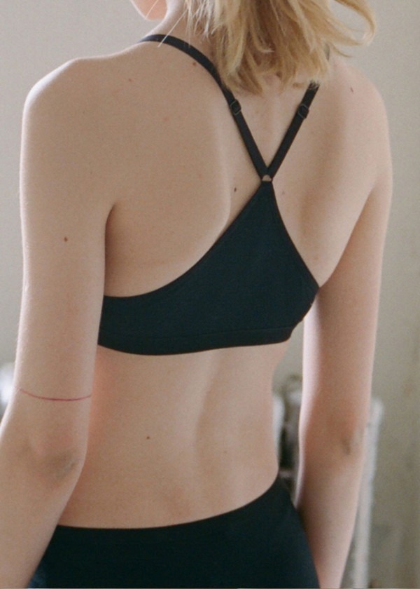 Baserange Black Bamboo X Bra Baserange Black Bamboo X Bra