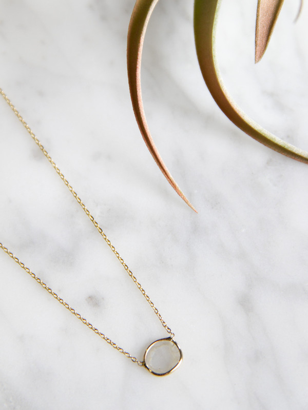 Vale Large Diamond Slice Necklace Vale Large Diamond Slice Necklace