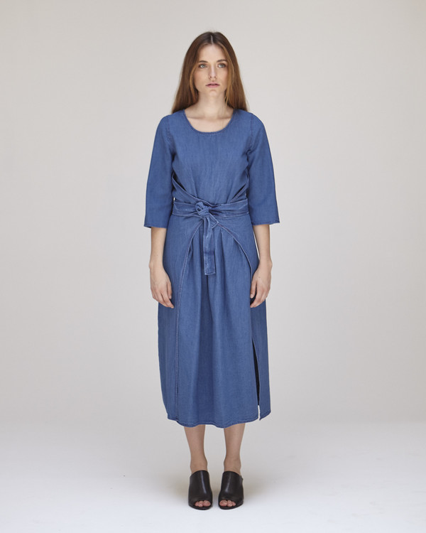 Caron Callahan Hester Dress in Indigo Caron Callahan Hester Dress in Indigo