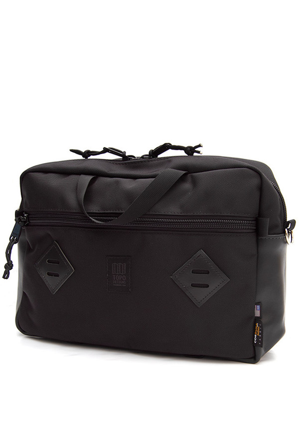Topo Designs Mountain Briefcase Ballistic Black Leather Topo Designs Mountain Briefcase Ballistic Black Leather