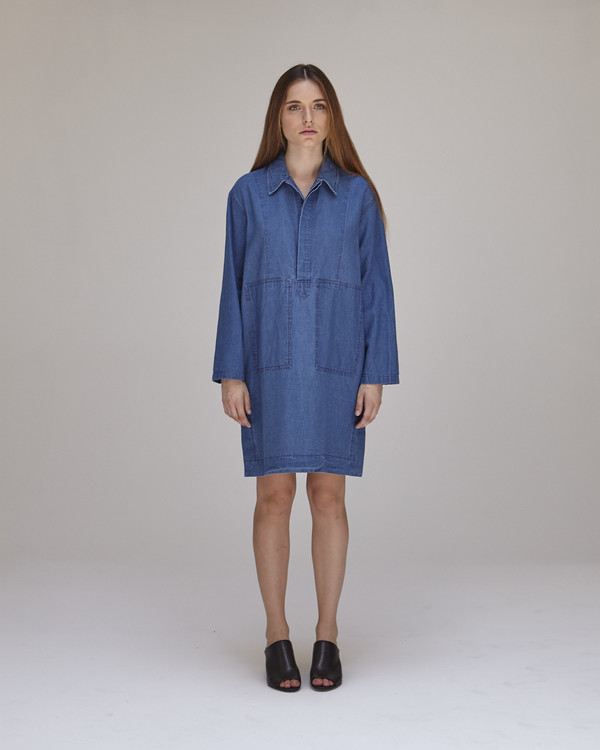 Caron Callahan William Dress in Indigo Caron Callahan William Dress in Indigo