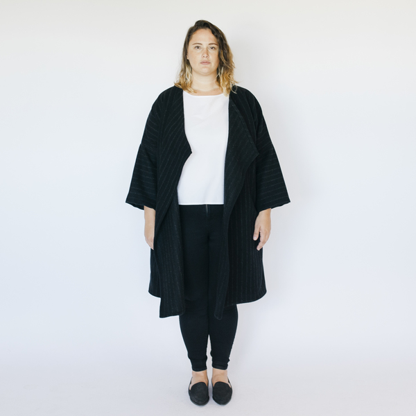 HDH Plus: Striped Tara Jacket HDH Plus: Striped Tara Jacket